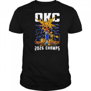 OKC 2025 Champs Shai Gilgeous-Alexander Pokemon shirt