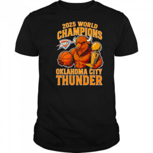 Oklahoma City Okc Thunder Nba Champions 2025 mascot shirt