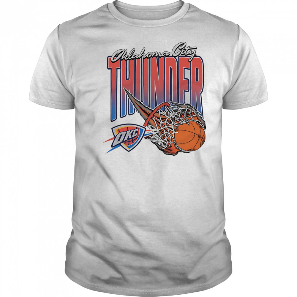 Oklahoma City Thunder on fire basketball shirt