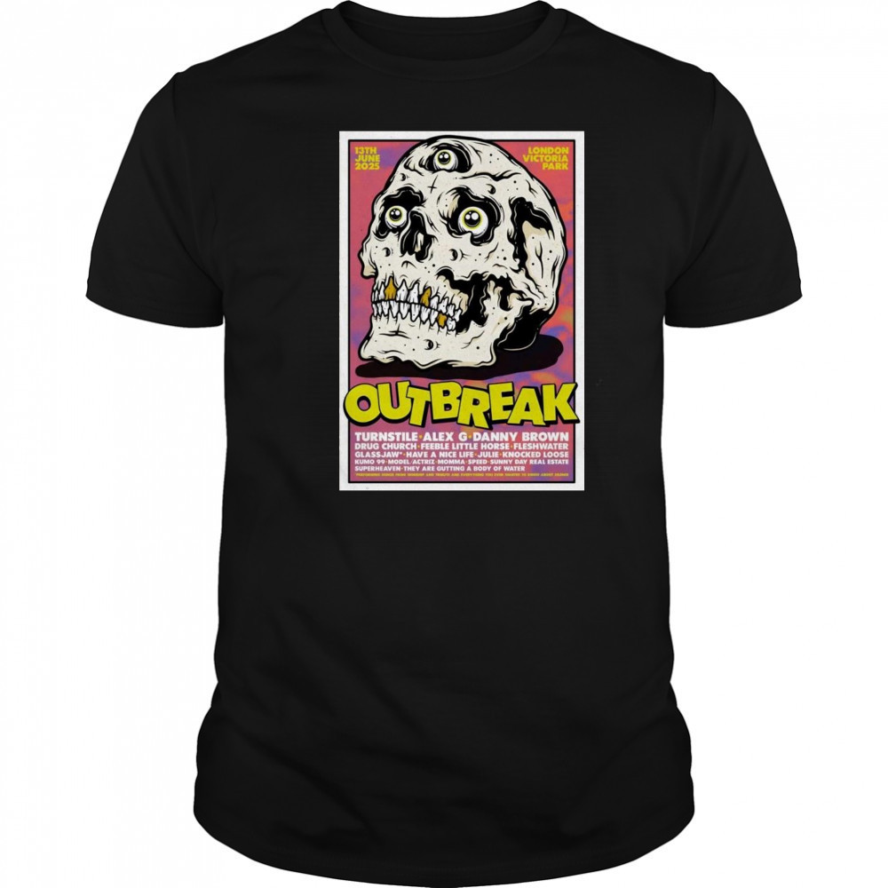 Outbreak 6-13-2025 Victoria Park In London UK Shirt