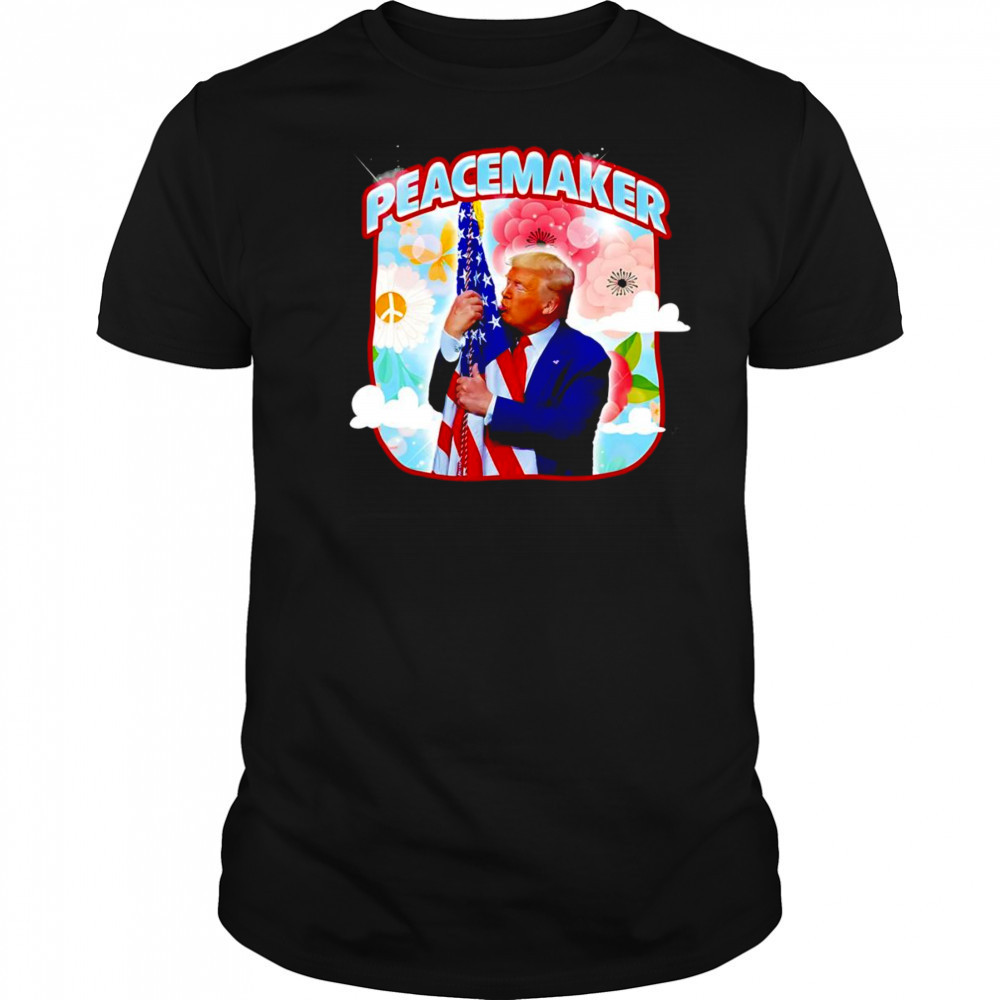 Peacemaker Trump kiss American flag shirt