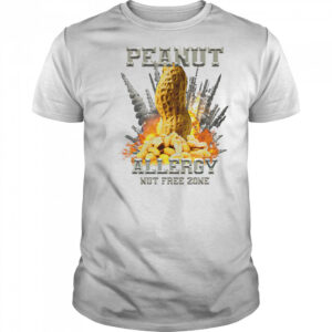 Peanut allergy nut free zone shirt