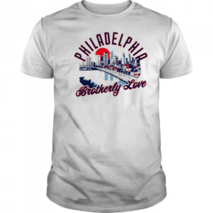 Philadelphia Brotherly Love Skyline Sunset shirt