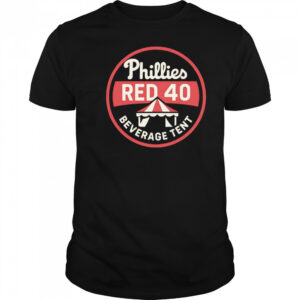Phillies Red 40 Beverage Tent shirt