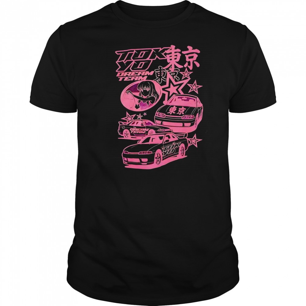 Pink Car Star Collage shirt