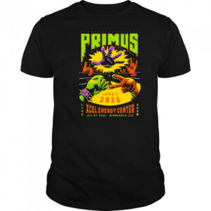 Primus Concert Poster In Saint Paul MN On June 1st 2025 At Xcel Energy Center shirt