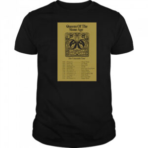 Queens Of The Stone Age Tour 2025 The Catacombs Poster T-Shirt