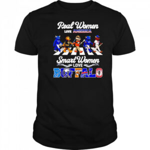 Real women love America smart women love Buffalo sports mascot shirt