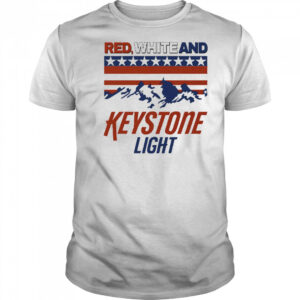 Red White And Keystone Light 4th Of July T-Shirt