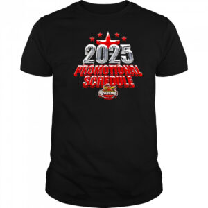 Rochester Red Wings 2025 promotional schedule shirt