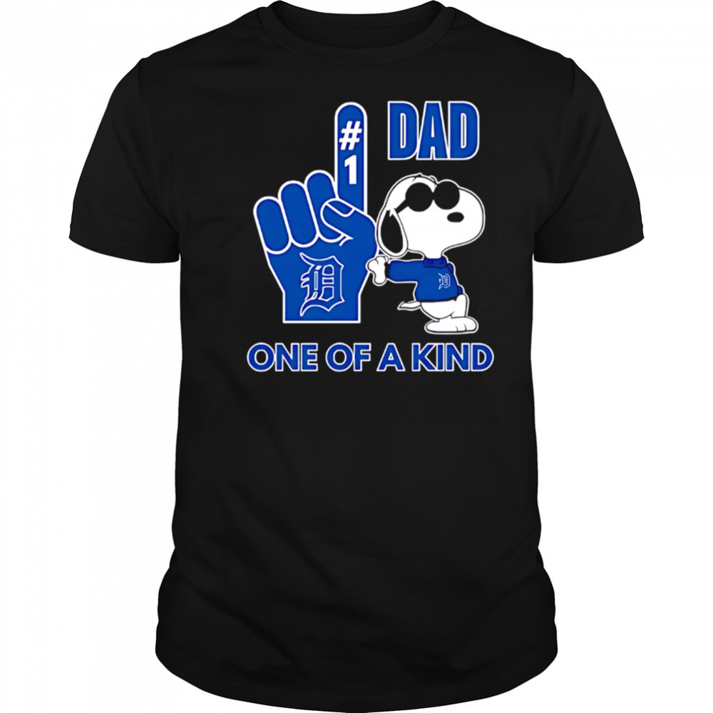 Snoopy Detroit Tigers #1 DAD One of A Kind shirt