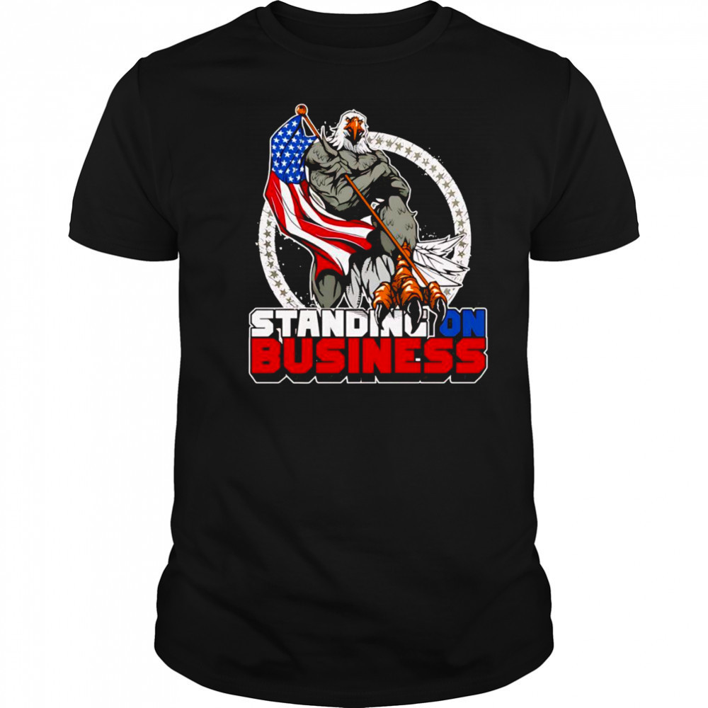 Standing on business shirt