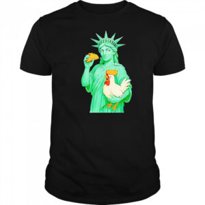 Statue Of Liberty Taco Trump Always Chickens Out Funny 2025 Shirt Statue Of Liberty Taco Trump Always Chickens Out Funny 2025 Shirt