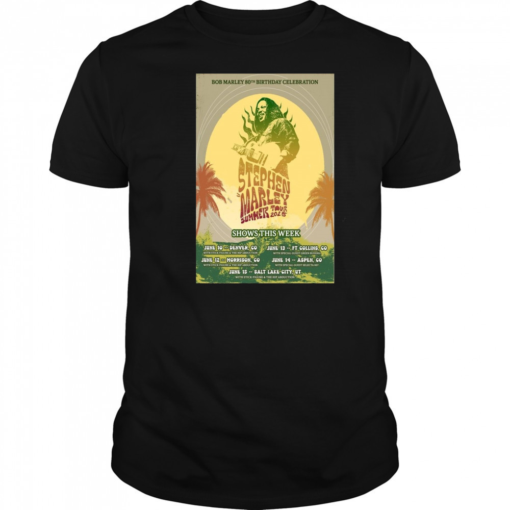 Stephen Marley Summer 2025 Concert Poster T-Shirt