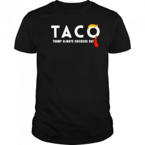 Trump Taco Trade Shirt Funny Tariffs And Trade Humor Tee Trump Always Chickens Out Shirt