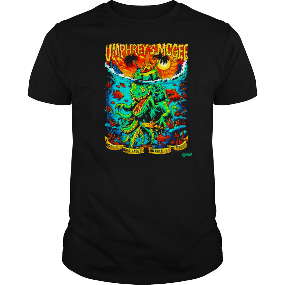 Umphrey’s McGee Summer 2025 Tour Florida Orlando FL Miami Beach FL T shirts