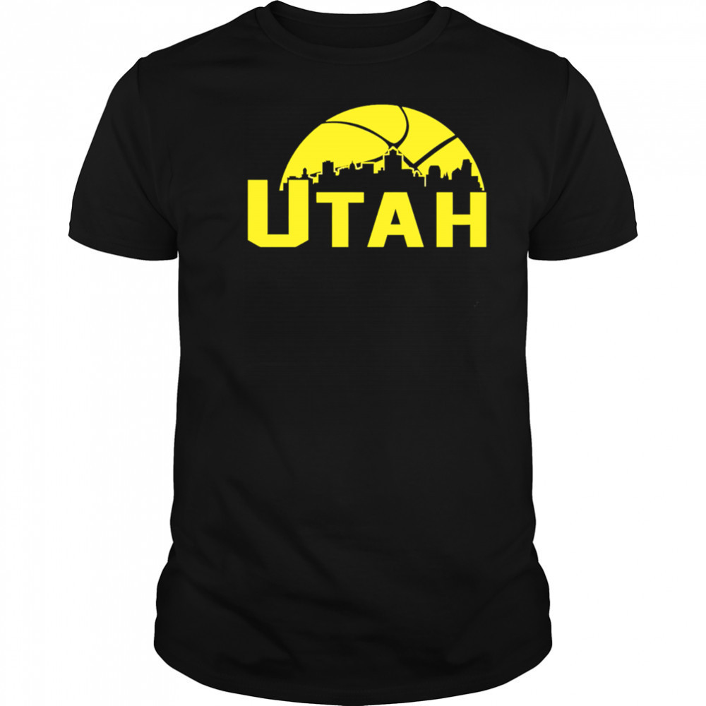 Utah Jazz Cityscape Skyline style 2025 shirt