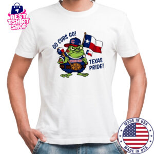 Chicago Cubs Frog Go Cubs Go Texas Pride flag shirt