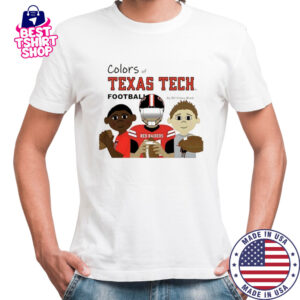 Colors of Texas Tech Football fan cartoon shirt