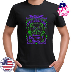 DevilDriver Gemini California Groove Crossed Guns T-Shirt