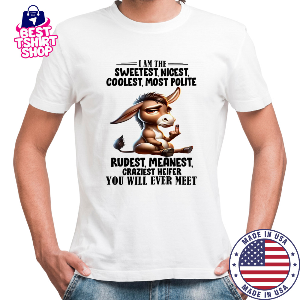 Donkey I am the sweetest nicest coolest most polite rudest shirt