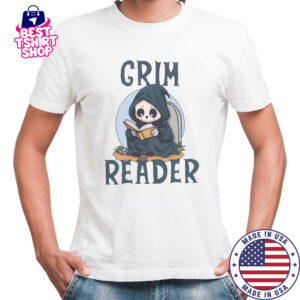 Grim Reader Reading Book T-Shirt