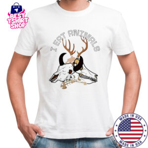 I Eat Animals antelope skull shirt