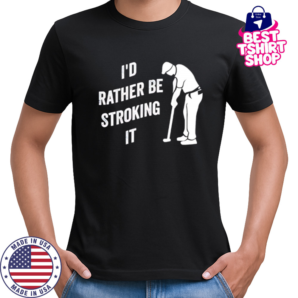 I’d Rather Be Snorting It Golf shirt