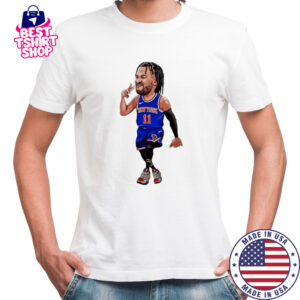 Jalen Brunson Art New York Knicks jersey cartoon shirt
