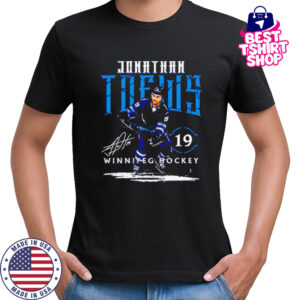 Jonathan Toews 19 Winnipeg Player Name signature hockey shirt