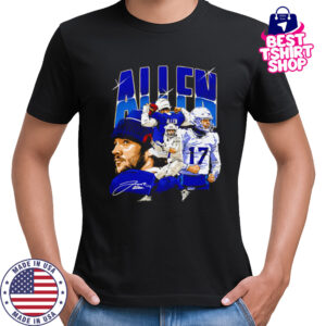 Josh Allen Buffalo Collage signature football shirt