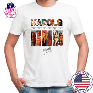 Karol G singer album signature shirt