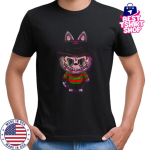 Labubu costume Freddy Krueger Happy Halloween horror character shirt