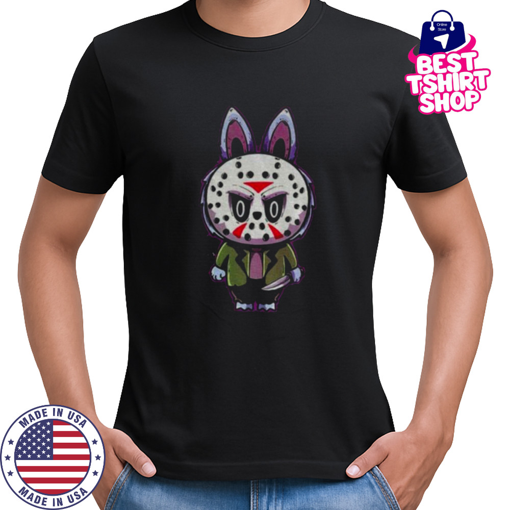 Labubu costume Jason Voorhees Happy Halloween horror character shirt