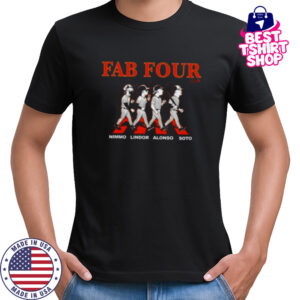 Lindor Soto Alonso & Nimmo Fab Four Album NY Baseball Shirt