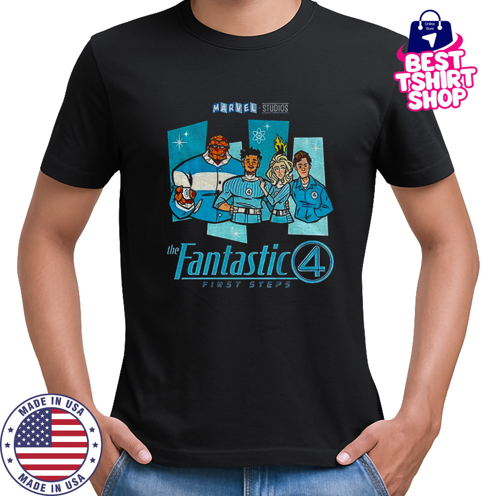 Marvel Studios Fantastic Four Superhero F4 First Steps shirt
