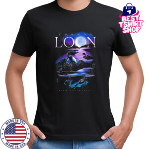 Moonlit Common Loon Bird Collective T-shirt