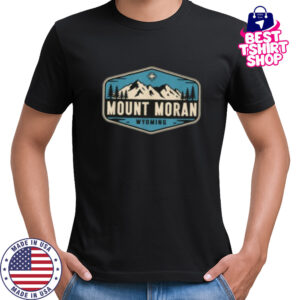 Mount Moran Wyoming Nature Mountain Graphic T Shirt