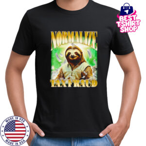 Normalize Tax Fraud sloth retro shirt