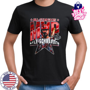 Philadelphia Phillies Kyle Schwarber 2025 MLB All Star Game MVP Graphic Two Sided Shirt