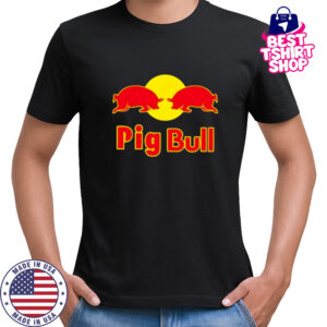 Pig bull red bull parody shirt