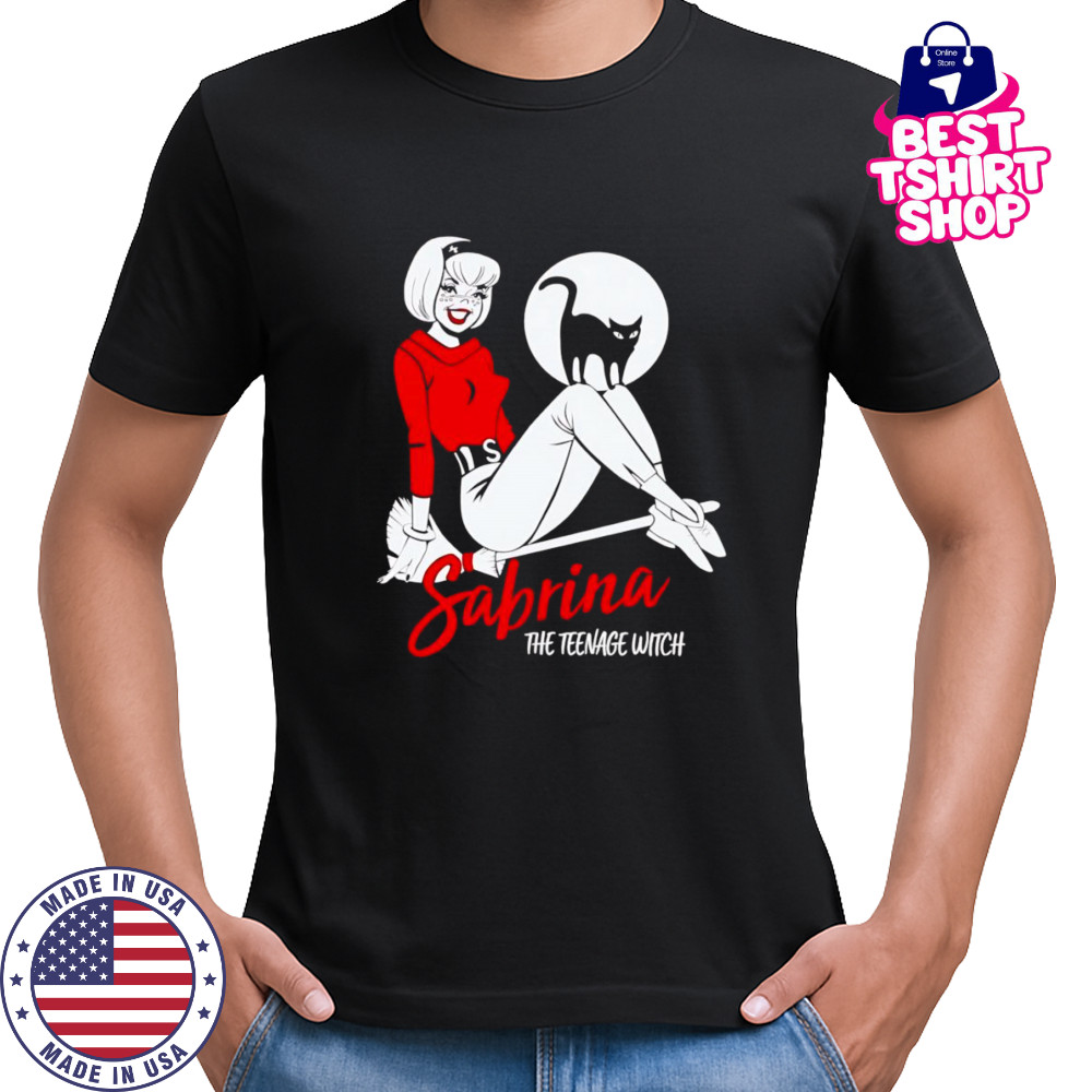 Sabrina The Teenage Witch on Broom shirt