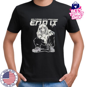 Sailor Moon Baltimore City Hardcore end it shirt