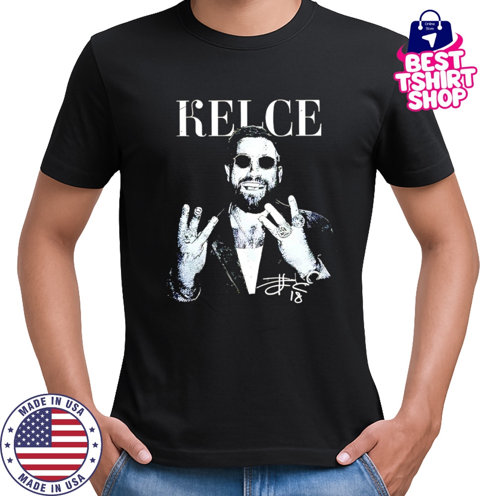 Travis Kelce Kansas City Chiefs NFL Football Game day signature shirt