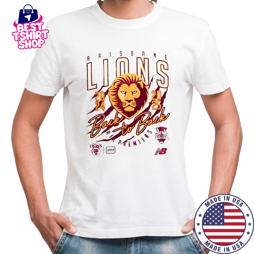 Brisbane Lions Afl 2025 Back-to-back Premiers shirt