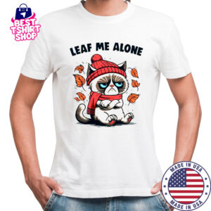 Cat Leaf Me Alone This Fall T-Shirt