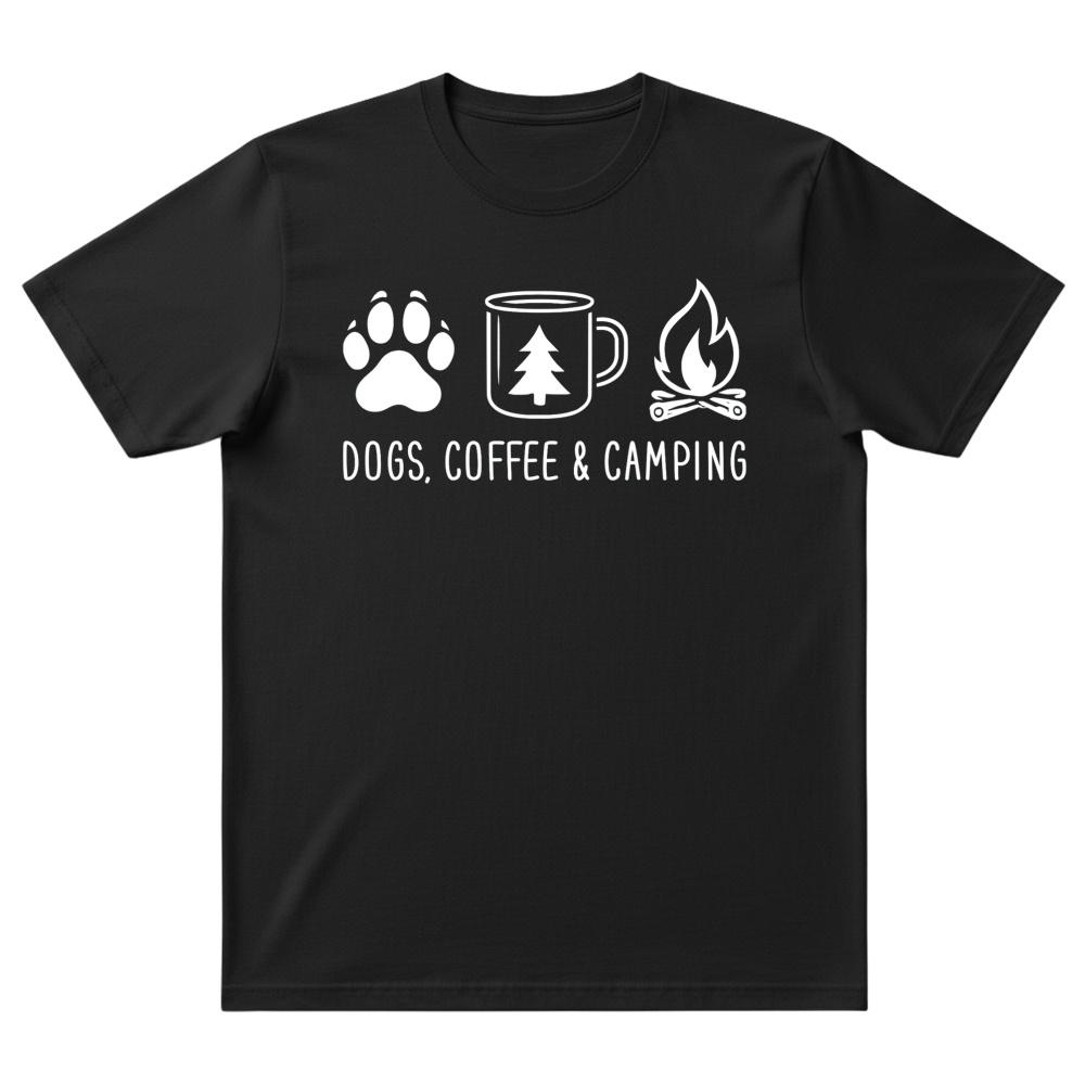 Dogs Coffee & Camping T-Shirt