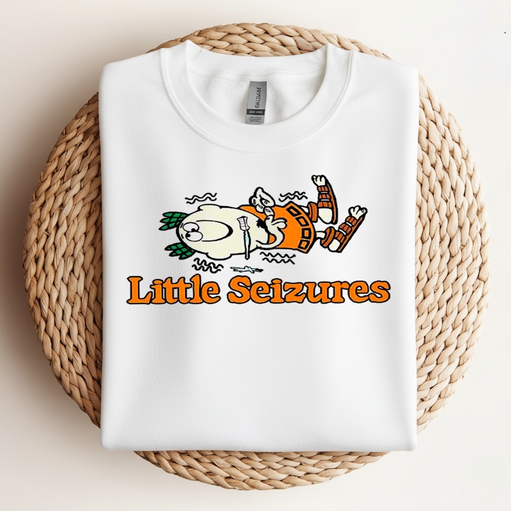 Little seizures cartoon logo_Crewneck Sweatshirt