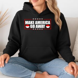 Make America go away maga support Greenland flag_Hoodie