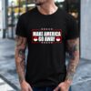 Make America go away maga support Greenland flag_T-Shirt